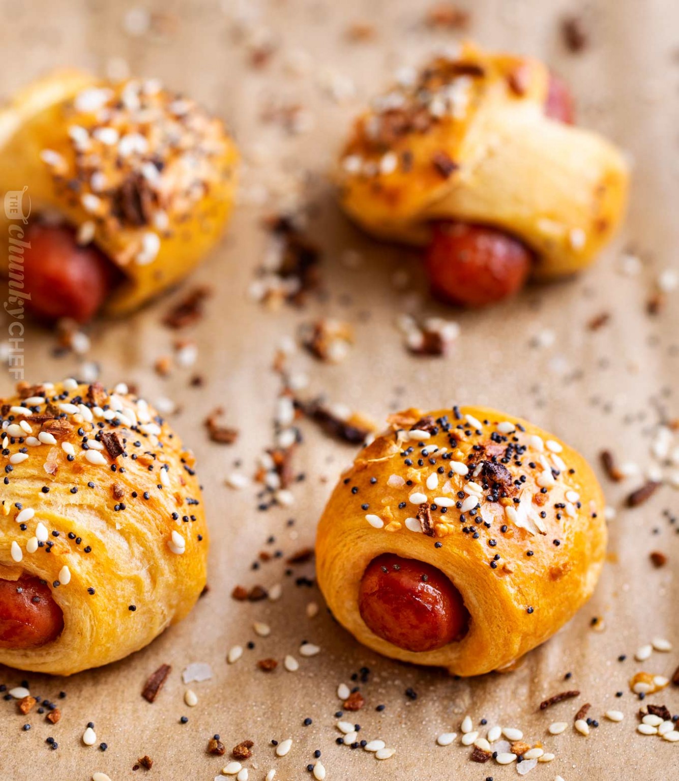 "Everything" Pigs in a Blanket The Chunky Chef
