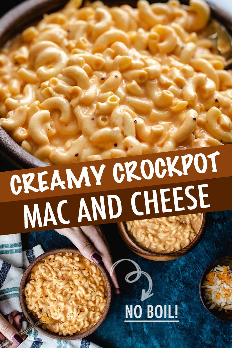 How to cook macaroni and cheese in a slow cooker Creamy Crock Pot Mac And Cheese No Boiling The Chunky Chef