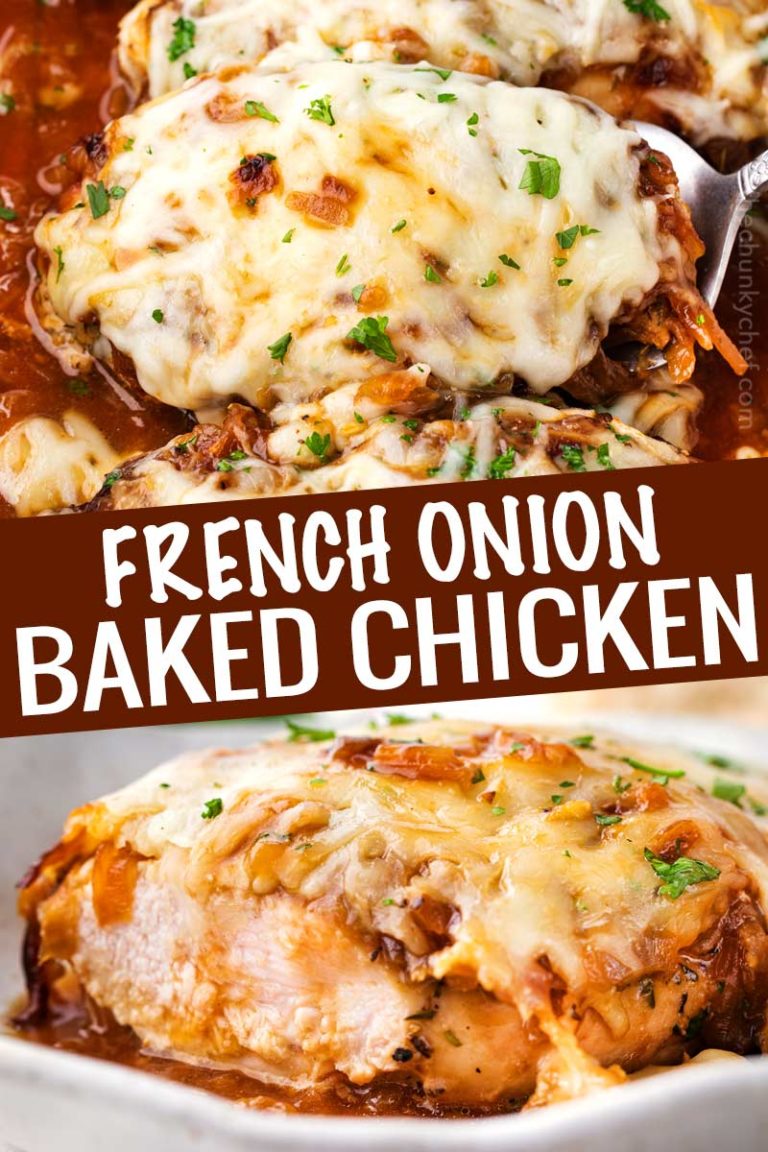 French Onion Baked Chicken (pure comfort food!) The Chunky Chef