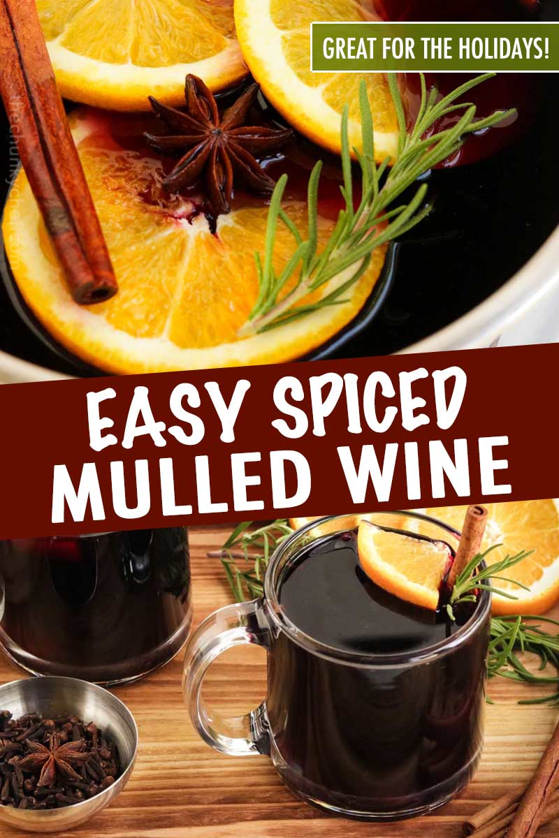 Simple and easy to make, this Mulled Wine recipe is absolutely the perfect thing to make you feel all warm and cozy as the temperature drops outside this winter! #wine #drink #cocktail #mulledwine #holiday #party #slowcooker #crockpot