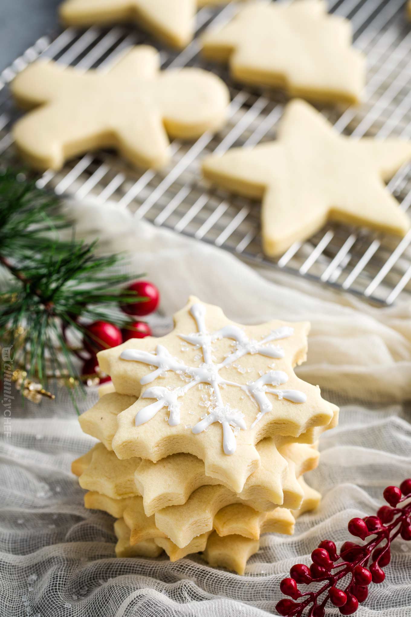 Cut-Out Sugar Cookies (hold their shape - no chill option) - The Chunky