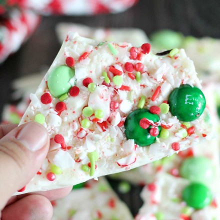 Easy white chocolate peppermint bark