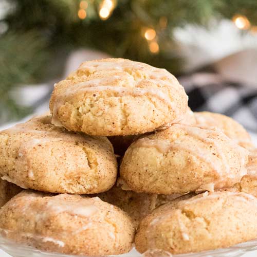 Eggnog Snickerdoodle Cookies