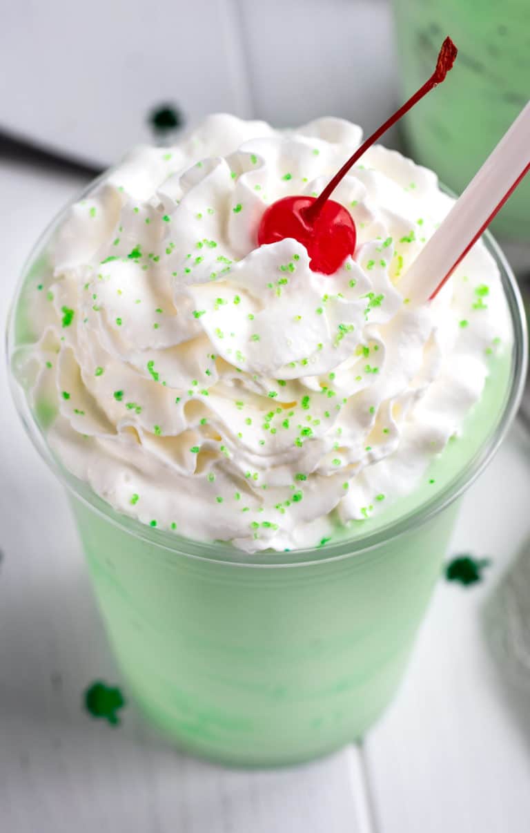 Classic Shamrock Shake (McDonald's copycat) The Chunky Chef