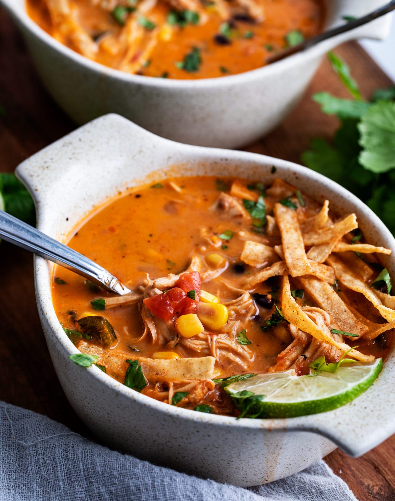 Creamy Chicken Tortilla Soup (Instant Pot Recipe) The Chunky Chef