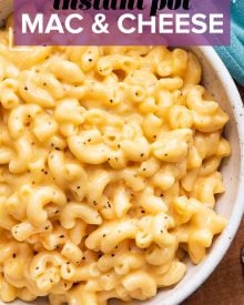 This Instant Pot Mac and Cheese is ultra creamy and rich with a velvety smooth sauce!  Ready in about 20 minutes, it's perfect for a busy night and always a family favorite! #macandcheese #comfortfood #macaroni #cheese #instantpot #pressurecooker #sidedish #comfortfood #holidayfood