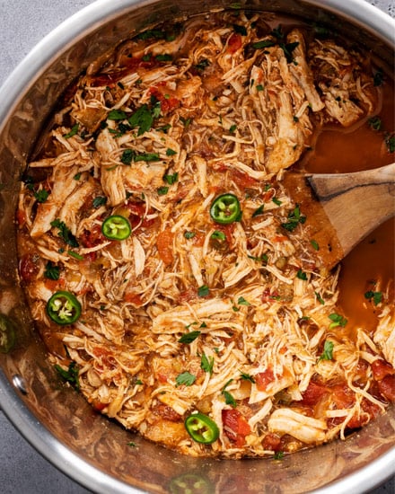 Instant Pot Mexican Shredded Chicken (so versatile!) - The Chunky Chef