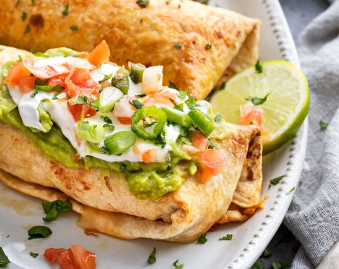 Chicken Chimichangas {Fried or Baked} - Cooking Classy