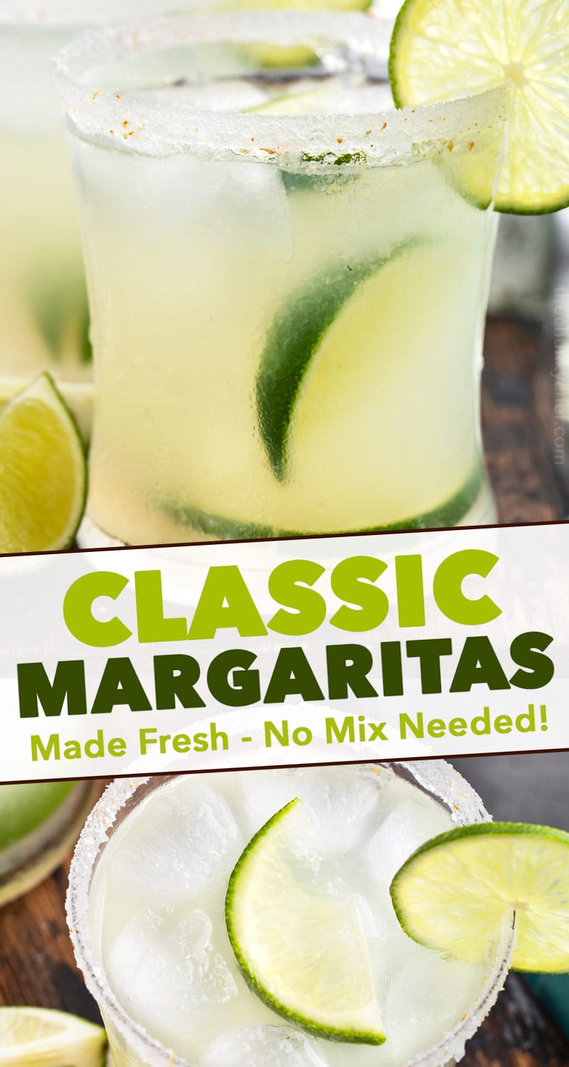 Classic Margaritas (no mix 4 ingredients!) The Chunky Chef