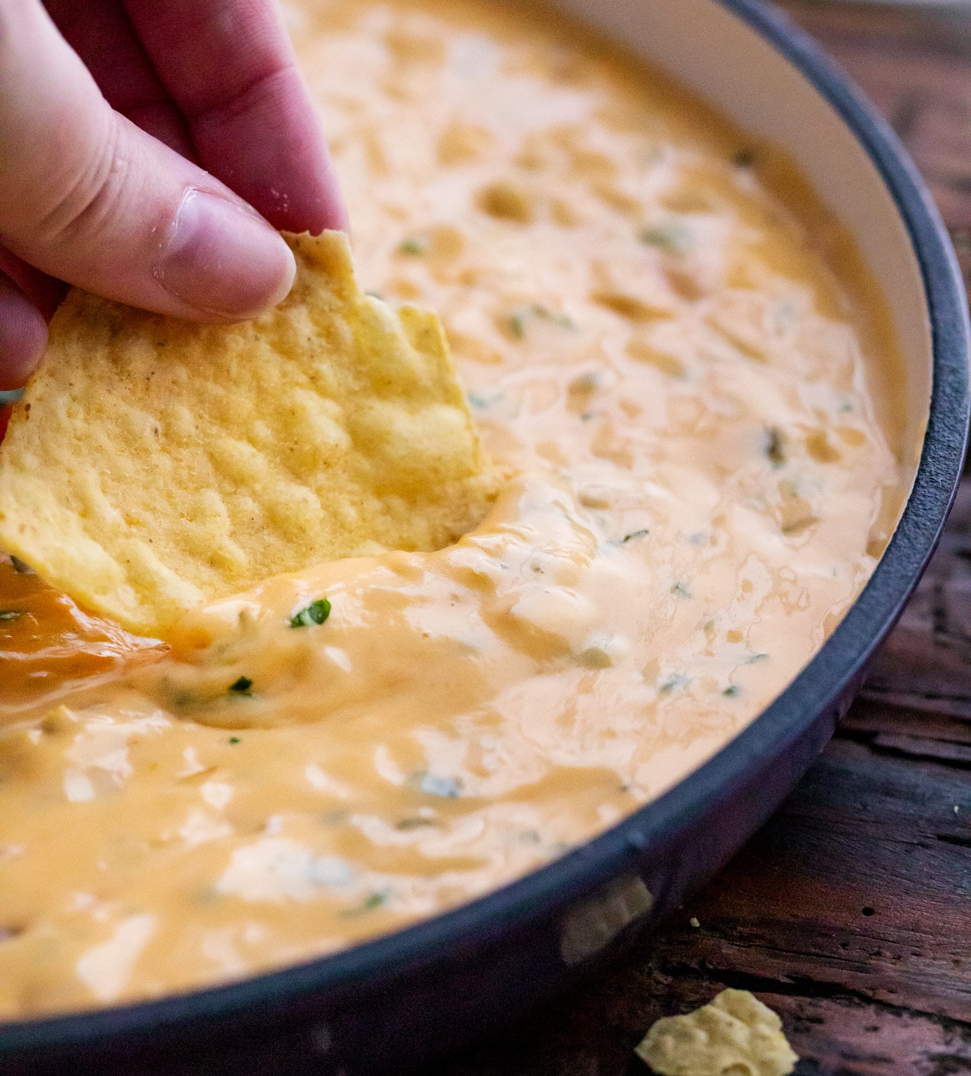 Queso Dip Recipe (Mexican cheese dip) The Chunky Chef