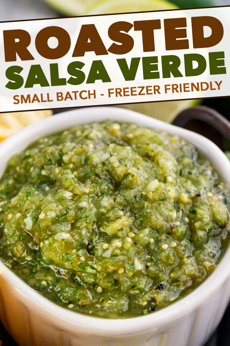 Roasted Salsa Verde (tomatillo salsa) The Chunky Chef