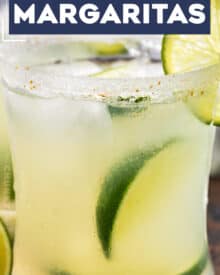 Homemade Classic Margarita recipe using just 4 simple ingredients.  You'll want to ditch that bottle of mix in no time.  This tequila cocktail is the perfect summer drink!