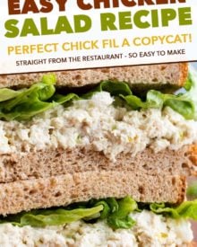 pin image for copycat chicken salad