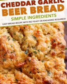 Smaller pinterest image for beer bread