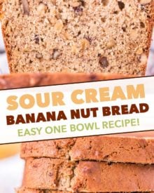 pinterest image for banana nut bread