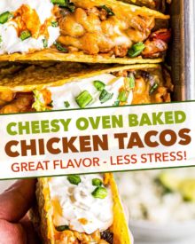 second pin image for baked chicken tacos