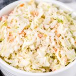 white bowl of chick fil a coleslaw