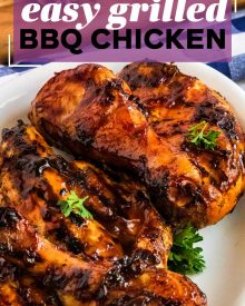 pin image for grilled bbq chicken