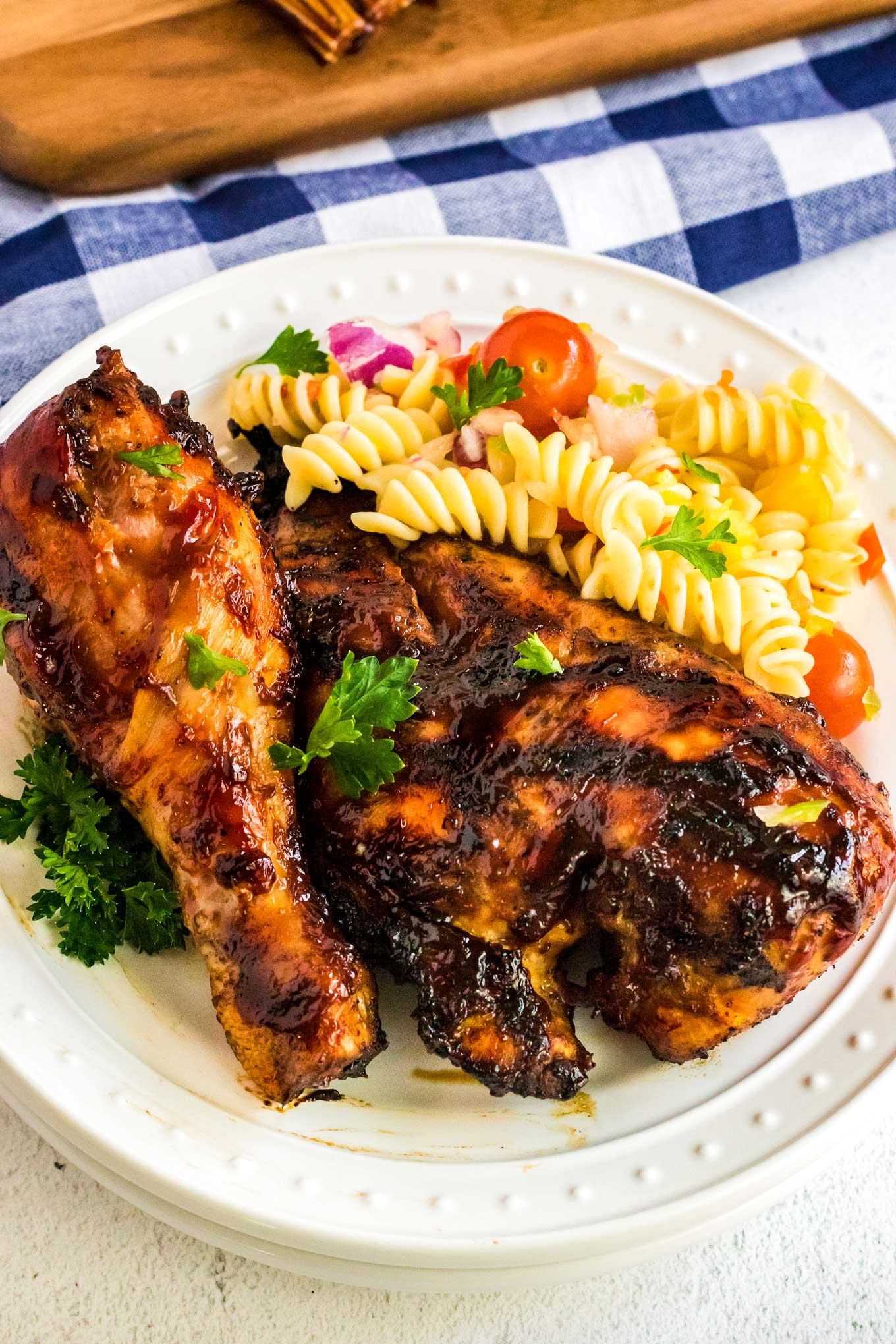 Grilled BBQ Chicken (family favorite!) The Chunky Chef