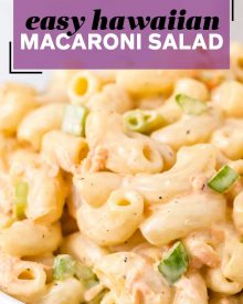 pin image for macaroni salad