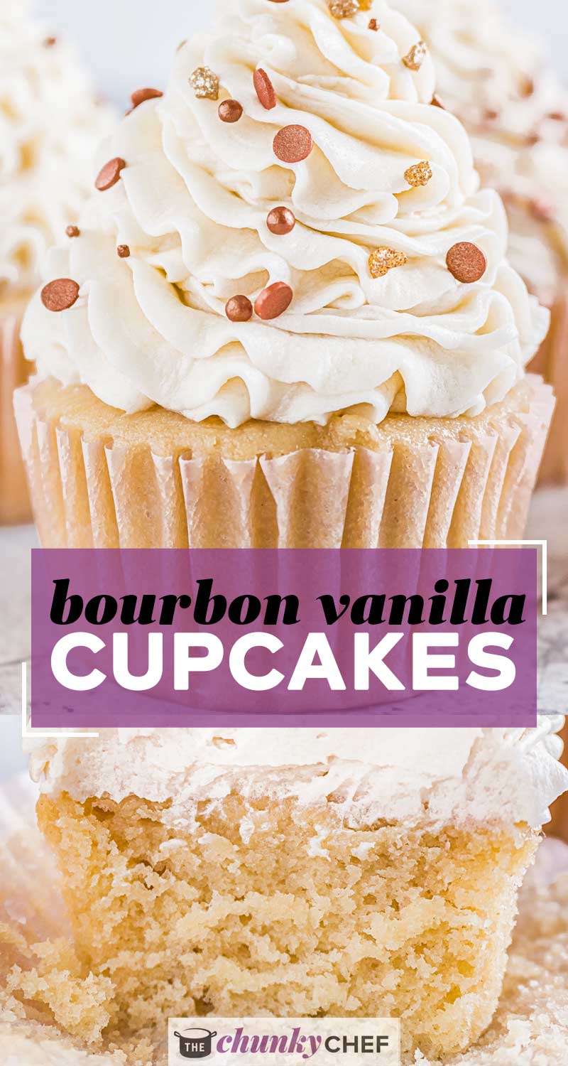Bourbon Vanilla Cupcakes The Chunky Chef