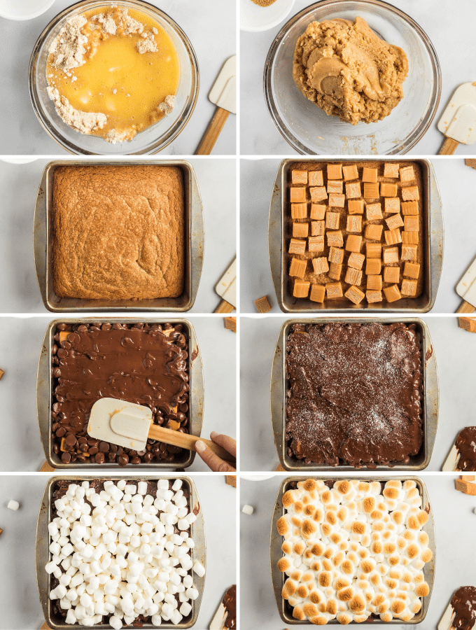 how to make s'mores cookie cake