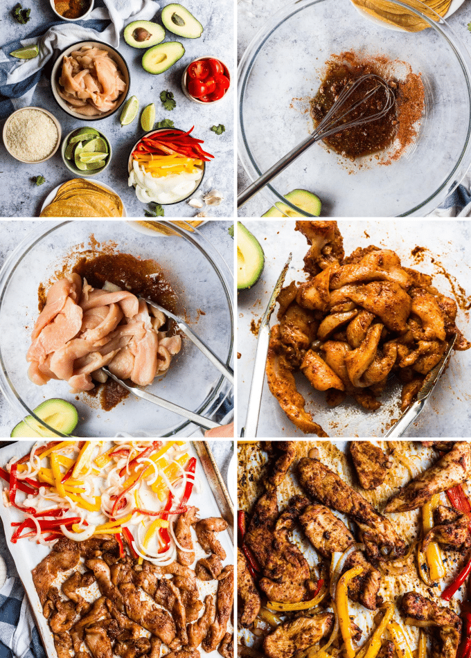 how to make chicken fajitas