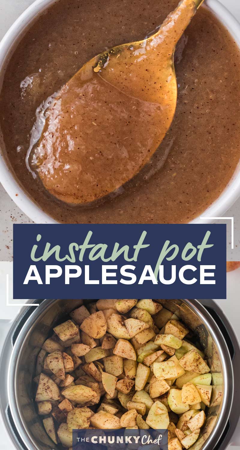 Instant Pot Applesauce (6 ingredients) The Chunky Chef