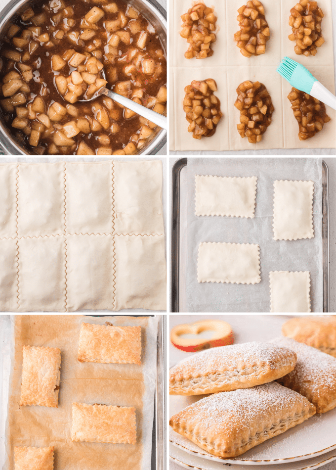 step by step photos of how to make apple turnovers