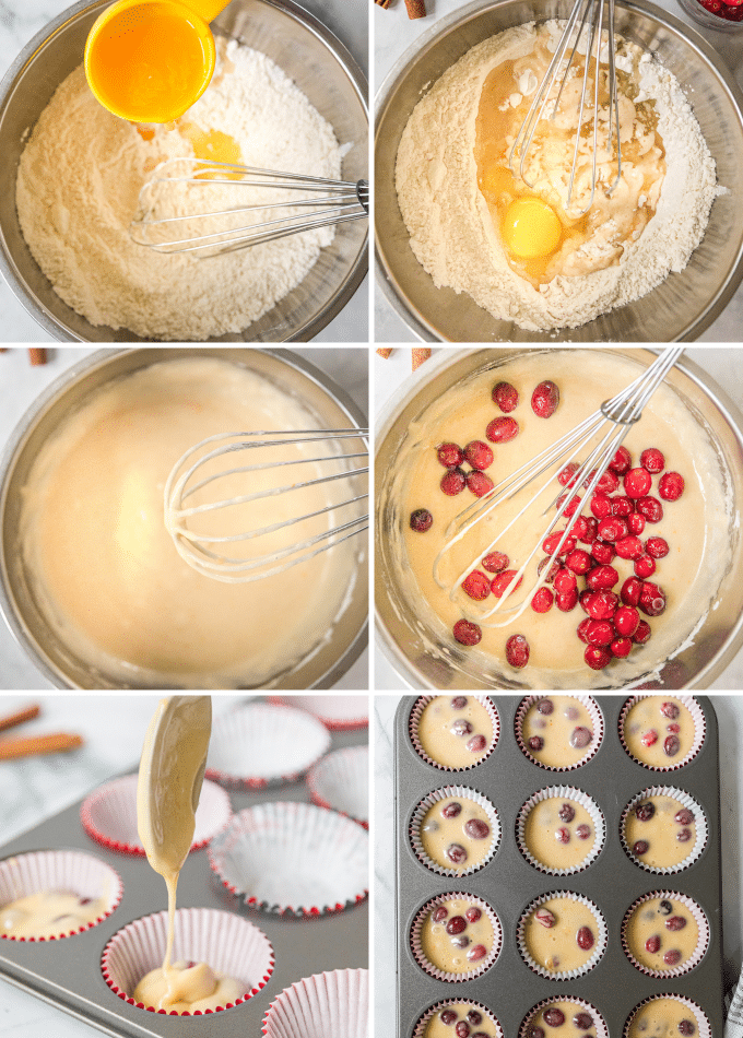 step by step photos for making orange muffins