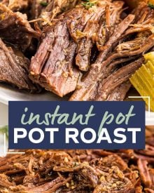 Juicy, melt-in-your-mouth beef, tender vegetables and an ultra flavorful gravy make for the perfect Pot Roast recipe! Classic comfort food meets family friendly dinner, made with the ease of the Instant Pot! #potroast #beef #instantpot #pressurecooker #dinner #comfortfood #potroastrecipe