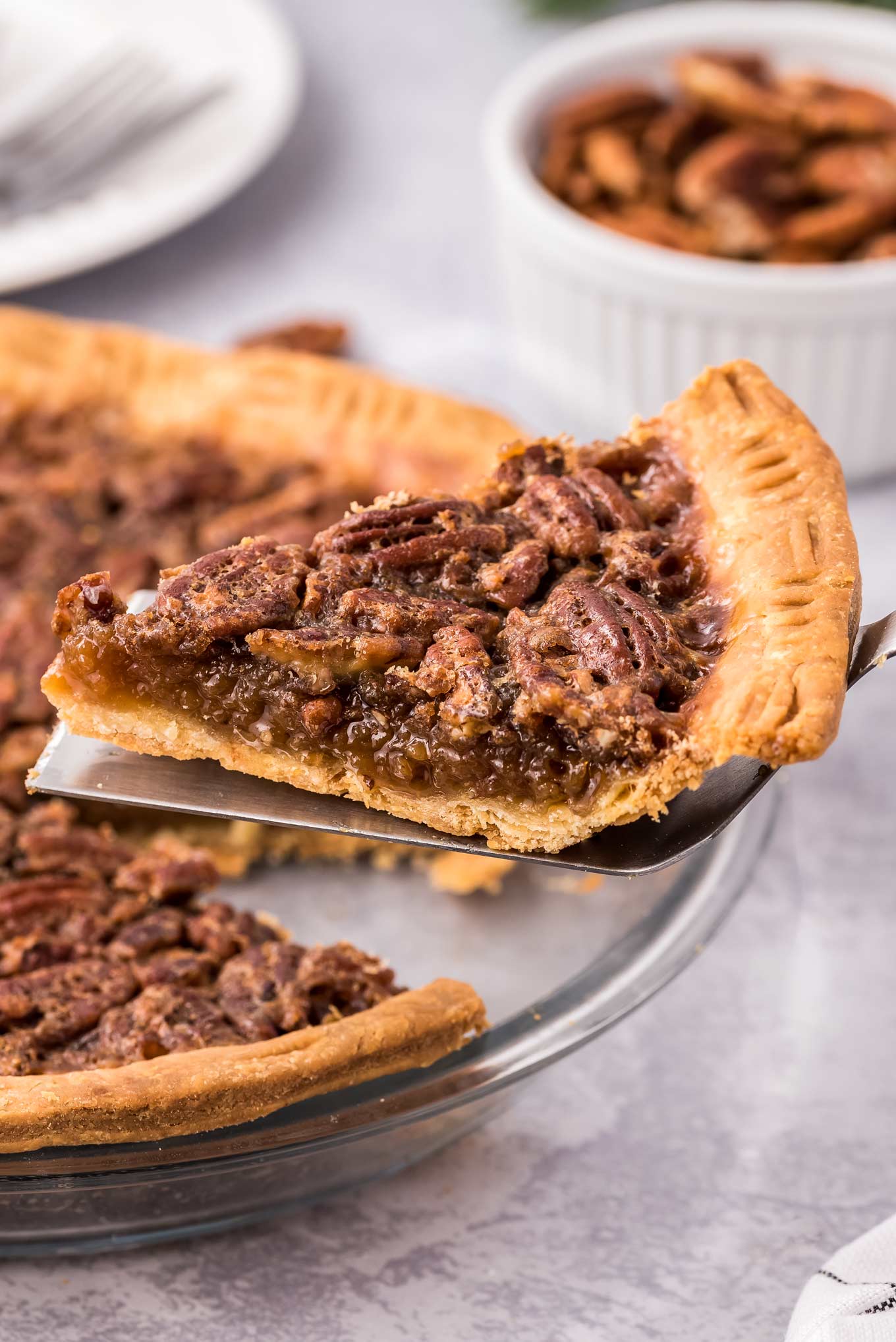 Classic Pecan Pie Recipe (holiday recipe) - The Chunky Chef