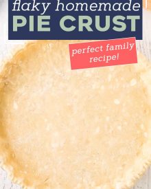 Learn how to make the most incredible and flaky pie crust!  Once you make this pie crust from scratch you'll never want to use those pre-made crusts again.  Save this recipe for every holiday! #pie #piecrust #homemade #piedough #fromscratch #baking #basicrecipe #holiday #butter #shortening