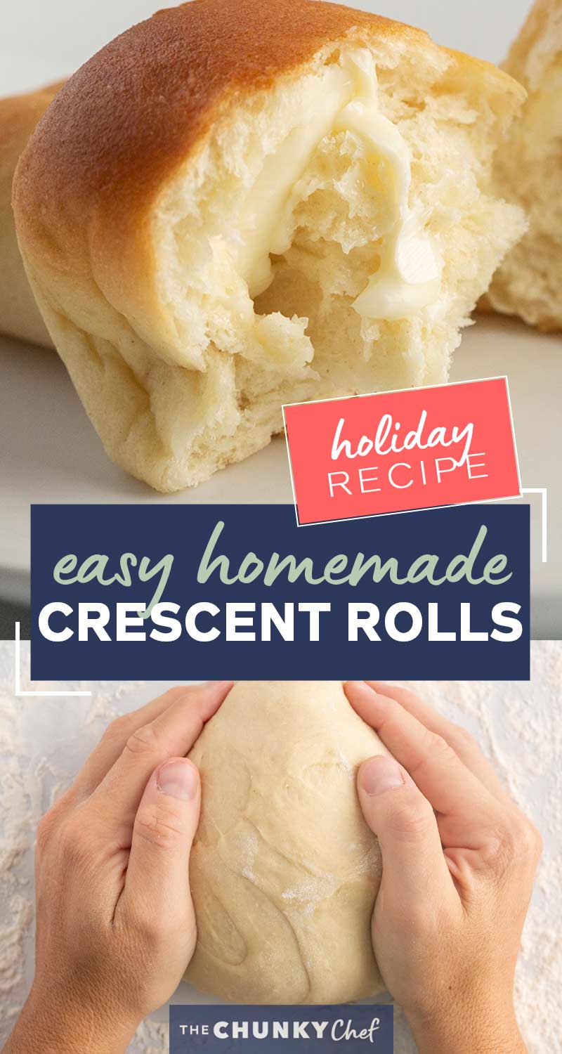 Homemade Crescent Rolls (make ahead options) - The Chunky Chef