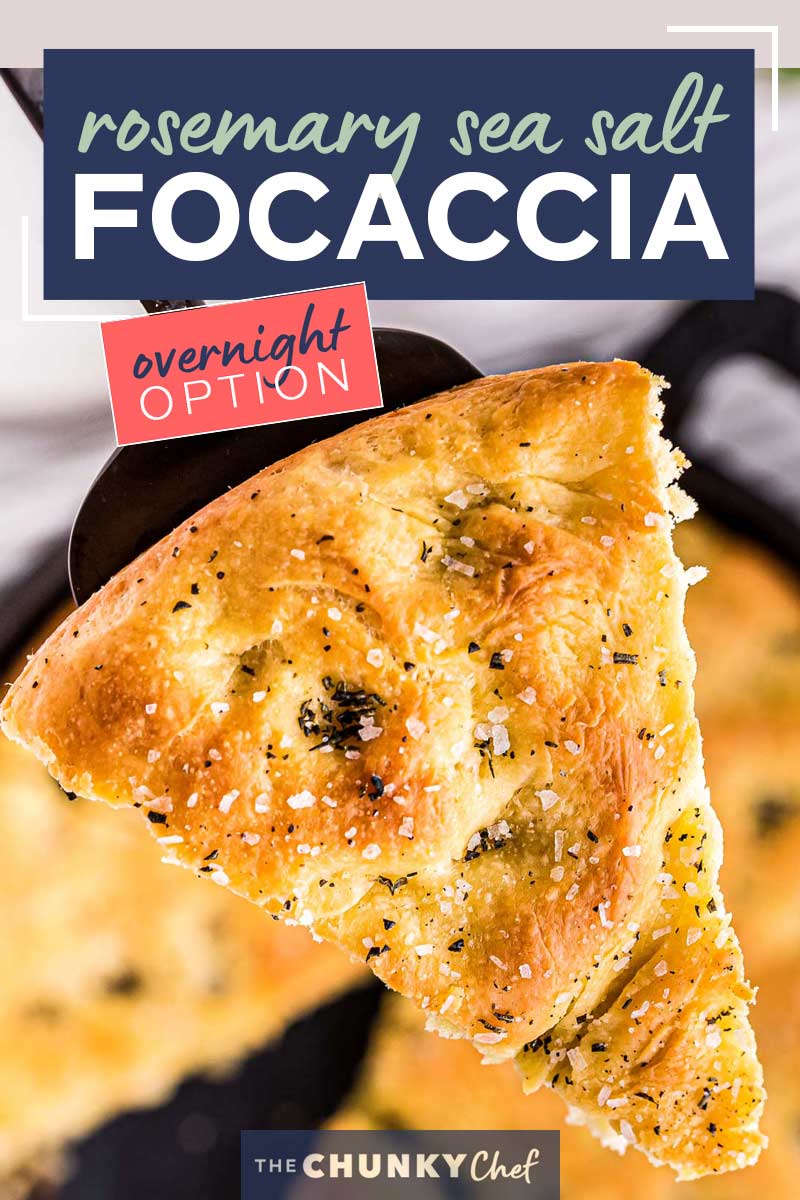 Rosemary Focaccia Recipe (overnight option) The Chunky Chef