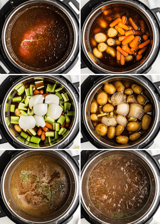 step by step photos of how to make instant pot pot roast