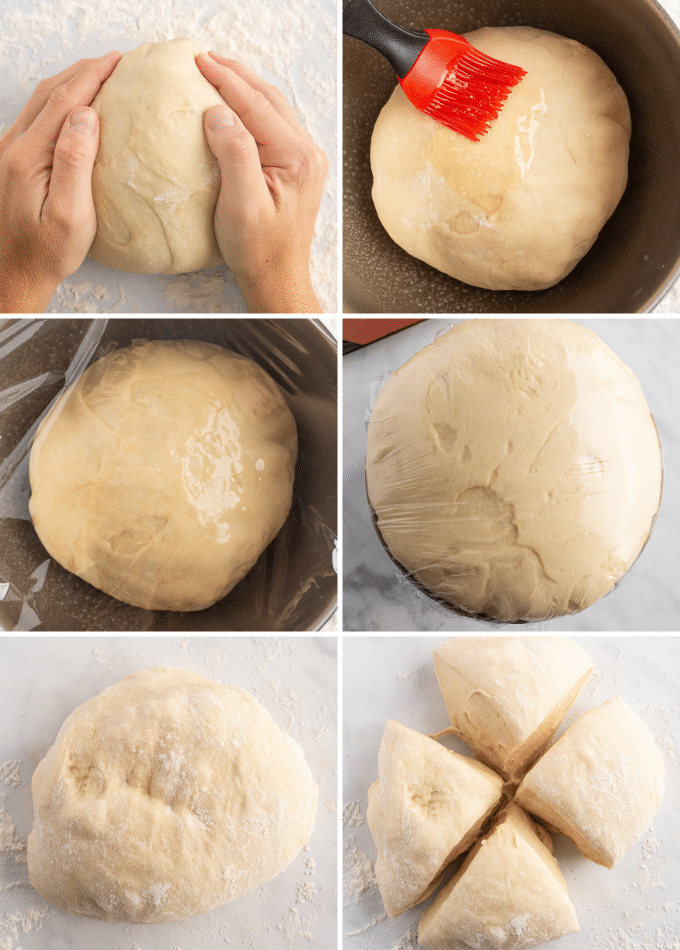 step by step photos of letting crescent roll dough rise