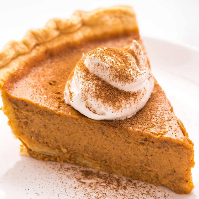 Classic Pumpkin Pie (holiday dessert) - The Chunky Chef