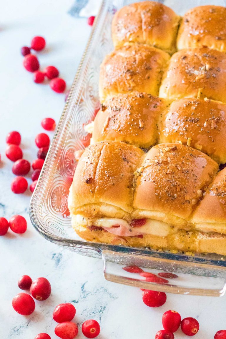 Cranberry Ham Sliders (holiday leftovers) - The Chunky Chef