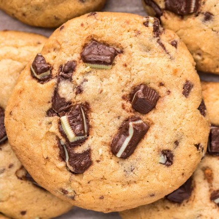 soft baked andes mint cookies