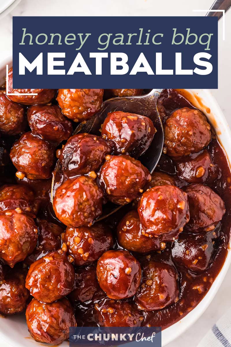 Honey Garlic Crockpot Meatballs The Chunky Chef