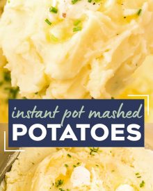 This classic recipe for perfect Instant Pot Mashed Potatoes is the only one you'll need!  So creamy, buttery and rich, they're great as a holiday side dish for Thanksgiving, or alongside a roast, steak, or juicy piece of chicken! #potatoes #mashedpotatoes #sidedish #side #holiday #thanksgiving #dinner #sundaydinner