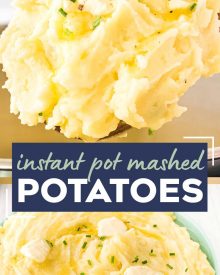 This classic recipe for perfect Instant Pot Mashed Potatoes is the only one you'll need!  So creamy, buttery and rich, they're great as a holiday side dish for Thanksgiving, or alongside a roast, steak, or juicy piece of chicken! #potatoes #mashedpotatoes #sidedish #side #holiday #thanksgiving #dinner #sundaydinner