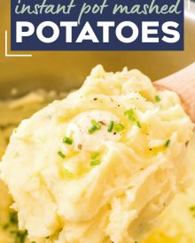 This classic recipe for perfect Instant Pot Mashed Potatoes is the only one you'll need!  So creamy, buttery and rich, they're great as a holiday side dish for Thanksgiving, or alongside a roast, steak, or juicy piece of chicken! #potatoes #mashedpotatoes #sidedish #side #holiday #thanksgiving #dinner #sundaydinner