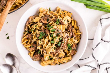 Ultimate Beef Stroganoff (30 minute recipe) - The Chunky Chef