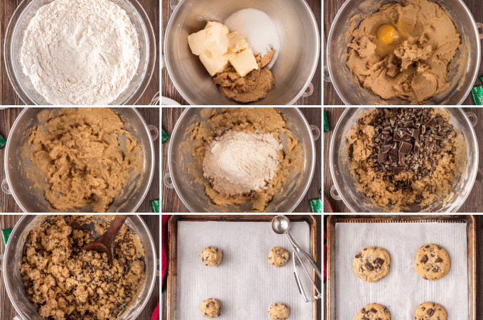 step by step how to make andes mint cookies