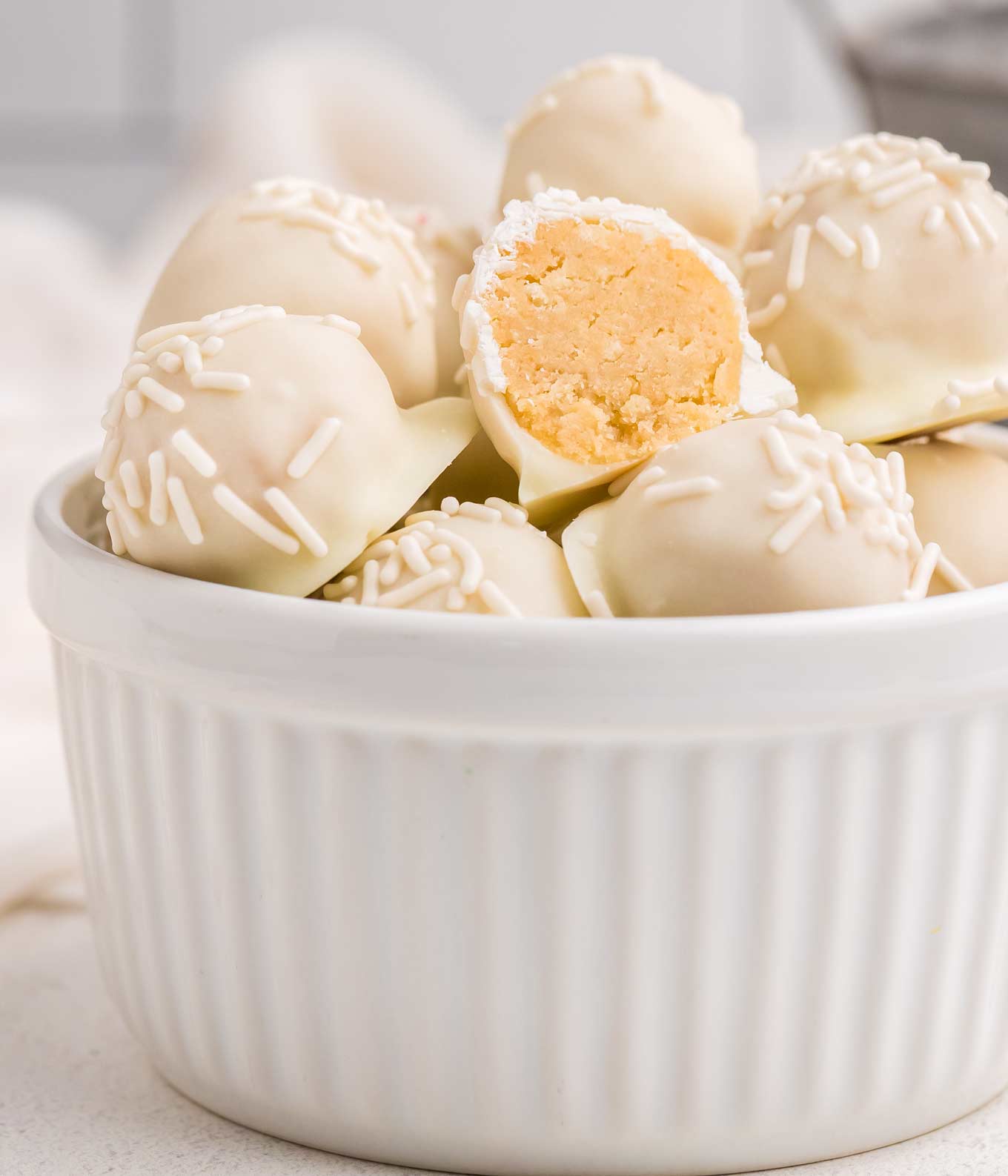 Sugar Cookie Truffles (no bake 3 ingredients!) The Chunky Chef