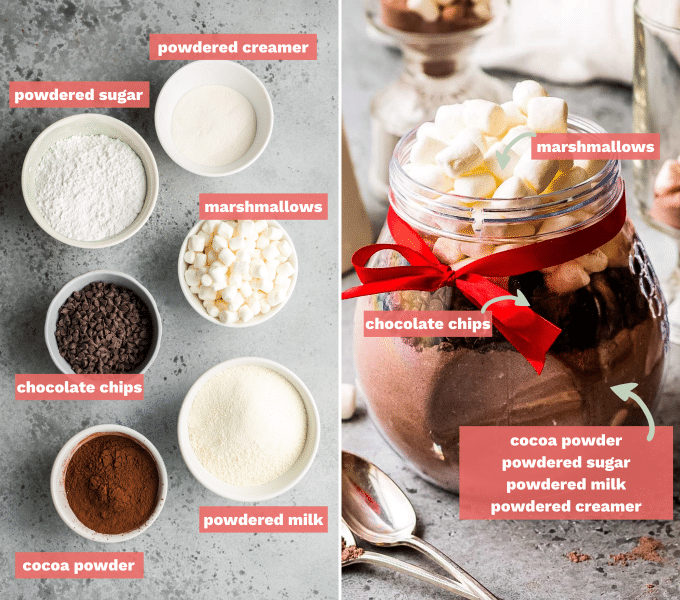 step by step how to make homemade hot cocoa mix