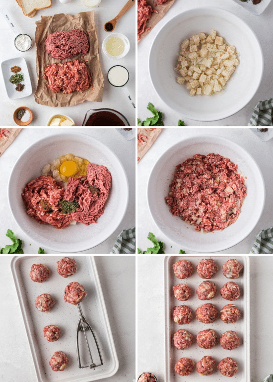 step by step how to make meatballs