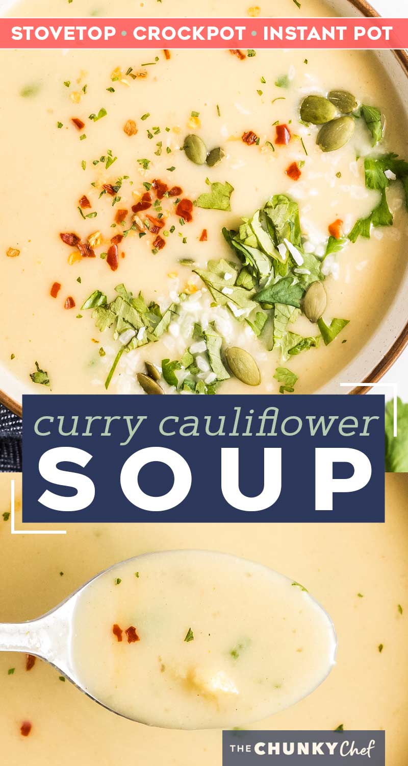 Instant Pot Cauliflower Soup The Chunky Chef